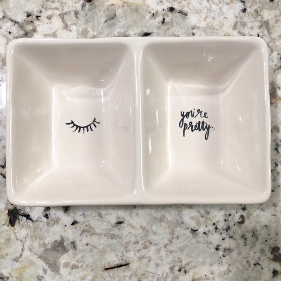 Rae Dunn Other - Rae Dunn “You’re Pretty” divided trinket dish